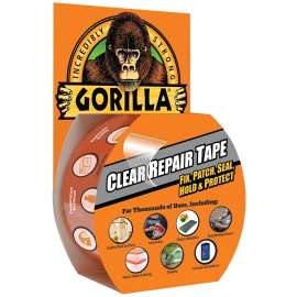 Gorilla 6127002 Tape, 9 yd L, 1-7/8 in W, Clear