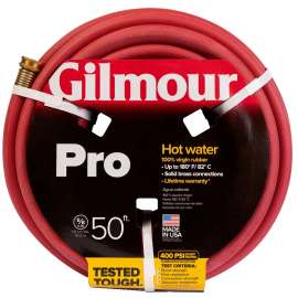 GILMOUR MFG 886501-1001/81855 Commercial Hose, 50 ft L, Rubber, Red