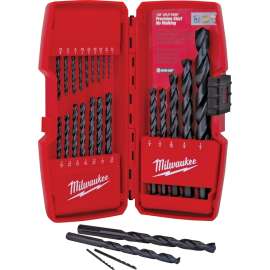 Milwaukee 48-89-2801 Drill Bit Set, 21-Piece, Steel, Black Oxide