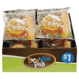 Bow Wow Pals 8852 Dog Toy, Squeaker Toy, Vinyl, Assorted