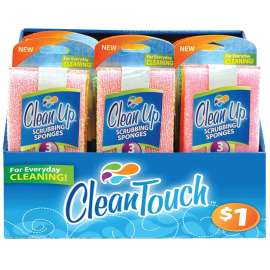 FLP 8820 Scrub Sponge, 4-1/2 in L, 3-1/2 in W, 3/4 in Thick