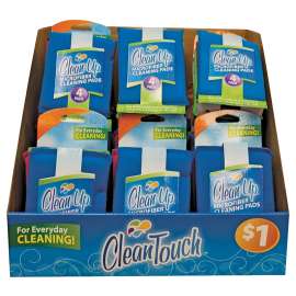 FLP 8894 Cleaning Pad, 4 in L, 3-1/2 in W, 1/2 in Thick, Microfiber Cloth, Multi-Color
