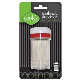 Cook's Kitchen 8243 Toothpick with Dispenser, Natural Wood