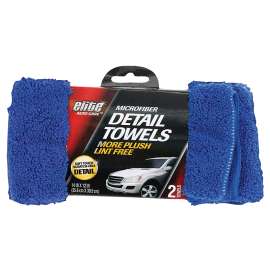 FLP 8902 Finish Towel, 14 x 12 in, Microfiber Cloth, Blue