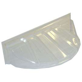 MACCOURT W4419 Window Well Cover, 19 in L, 44 in W, Plastic