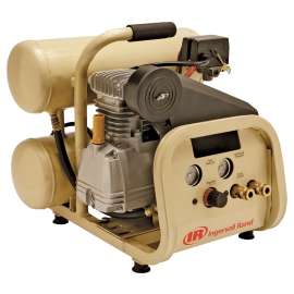 Ingersoll Rand P1IU-A9 Small Portable Reciprocating Air Compressor, 4 gal Tank, 2 hp, 120 V, 135 psi Pressure, 1-Stage