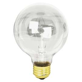 Feit Electric 40G25/MP-130 Incandescent Bulb, 40 W, G25 Lamp, Medium E26 Lamp Base, 2700 K Color Temp