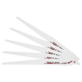 Milwaukee 48-00-5036 Reciprocating Saw Blade, 3/4 in W, 9 in L, 5 TPI