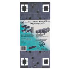 Gibraltar Mailboxes PLMB0060 Universal Mailbox Mounting Board, Plastic, Black