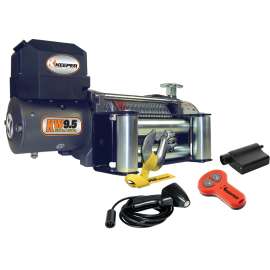 KEEPER KW95122 Winch, Electric, 12 VDC, 9500 lb
