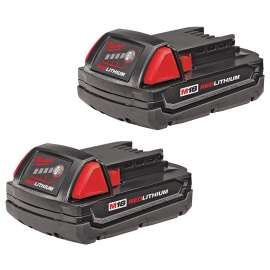 Milwaukee 48-11-1811 Rechargeable Battery Pack, 18 V Battery, 1.5 Ah