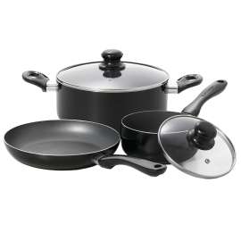 The Rock 033059-002 Cookware Set, Aluminum, 5-Piece