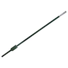 CMC TP125PGN055 T-Post, 5-1/2 ft H, Steel, Green/White