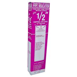 Tundra PR38058UWTU0 Pipe Insulation, 6 ft L, Steel, Charcoal, 1/2 in Copper, 3/8 in IPS PVC, 5/8 in AC Tubing Pipe