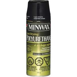 Minwax 33060 Interior Varnish, Satin, Liquid, Clear, 326 g, Aerosol Can