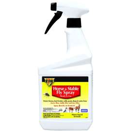Bonide 46172 Horse and Stable Fly Spray, Liquid, Spray Application, 1 qt