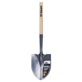 GARANT Pro Series 80377 Shovel, 9 in W Blade, Steel Blade, Wood Handle, Long Handle, 48 in L Handle