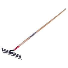 GARANT GDMCR14 Level Rake, 14 in W Head, 14 -Tine, 62-1/2 in L Handle