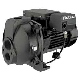 Pentair FP4205 Jet Pump, 7/3.5 A, 115/230 V, 0.5 hp, 10 gpm, Cast Iron