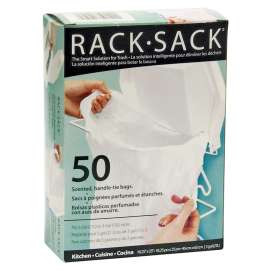 Polyethics Rack Sack 50142 Garbage Bag, White