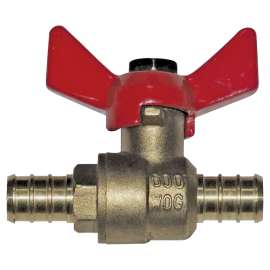 Waterline 1559004LF Ball Valve, 1/2 in Connection, PEX, Brass Body