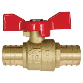 Waterline 1559006LF Ball Valve, 3/4 in Connection, PEX, Brass Body