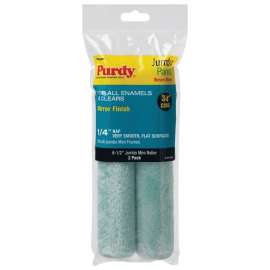 Purdy Parrot 140626040 Mini Roller Cover, 1/4 in Thick Nap, 6-1/2 in L, Woven Mohair Cover