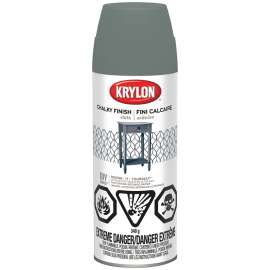 Krylon 4103 Chalky Finish Paint, Slate, 12 oz, Aerosol Can