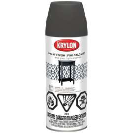 Krylon 441040000 Spray Paint, Ultra Matte, Anvil Gray, 12 oz, Aerosol Can