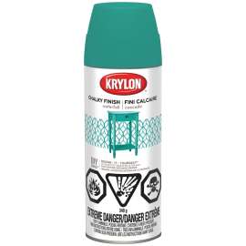 Krylon 4112 Chalky Finish Paint, Waterfall, 12 oz, Aerosol Can