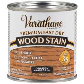 VARATHANE 262033 Wood Stain, Golden Mahogany, Liquid, 0.5 pt, Can