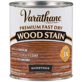 VARATHANE 262007 Wood Stain, Gunstock, Liquid, 1 qt, Can