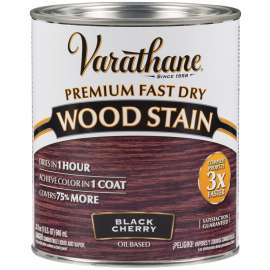 VARATHANE 262009 Wood Stain, Black Cherry, Liquid, 1 qt, Can