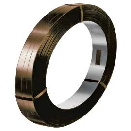TransTech Signode ST-SSM85207 Regular-Duty Strapping Coil, 1710 ft L, 3/4 in W, 0.023 Thick Material, Steel, Brown