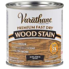 VARATHANE 262021 Wood Stain, Golden Oak, Liquid, 0.5 pt, Can