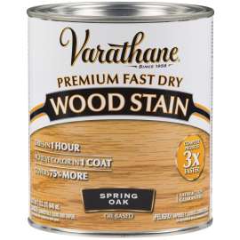 VARATHANE 262004 Wood Stain, Spring Oak, Liquid, 1 qt, Can
