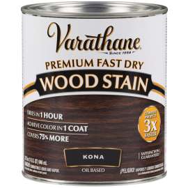 VARATHANE 262010 Wood Stain, Kona, Liquid, 1 qt, Can