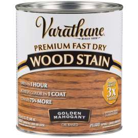 VARATHANE 262014 Wood Stain, Golden Mahogany, Liquid, 1 qt, Can