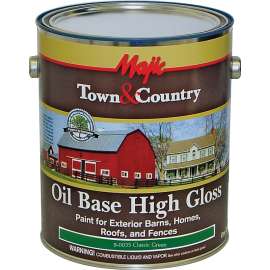 Majic Paints 8-0035-1 Barn and Fence Paint, High-Gloss, Classic Green, 1 gal Pail
