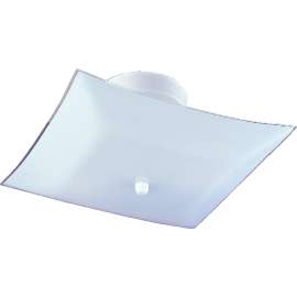 Boston Harbor Ceiling Light Fixture, 2-Lamp, CFL Lamp, White Fixture
