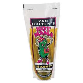 Van Holtens Hot Mama Series HOTP12 Jumbo Pickle, 13.2 oz Pouch