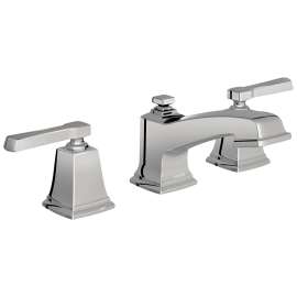Moen Boardwalk Series WS84820 Bathroom Faucet, 1.2 gpm, 2-Faucet Handle, Metal, Chrome Plated, Lever Handle