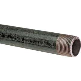 KLOECKNER METALS BLK 11/2 Pipe, 21 ft L, Threaded