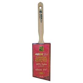 NOUR AquaGlide 1851-63N Angular Paint Brush, 2-1/2 in W, 3 in L Bristle, Nylon Bristle, Sash Handle
