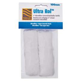 NOUR Z 4UMF10-2 Roller Refill, 3/8 in Thick Nap, 4 in L, Microfiber Cloth Cover