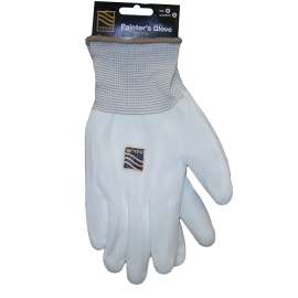 NOUR R GLOVE R GLOVE2 Painter's Gloves, M, Nylon, White