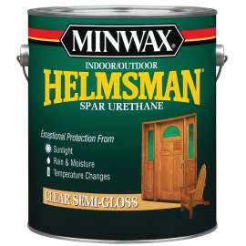Minwax Helmsman 13210000 Spar Urethane Paint, Semi-Gloss, Liquid, 1 gal, Pail