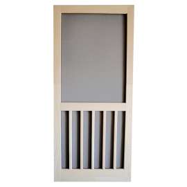 SCREEN TIGHT W5BAR36 Screen Door, 36 in W, 80 in H, Natural