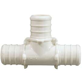 Apollo Valves ApolloPEX Series PXPAT345PK Pipe Tee, 3/4 in, Barb, Poly Alloy, 200 psi Pressure