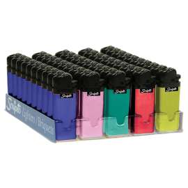 Scripto DW13M-50/1000 Pocket Lighter, Blue/Green/Orange/Purple/Red